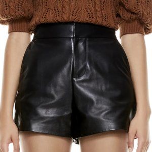 CADY HIGH WAISTED LEATHER SHORT